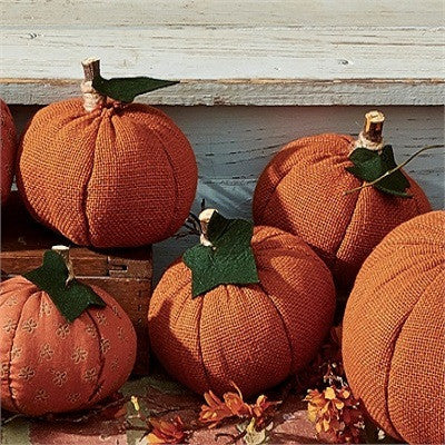 Small Burlap Pumpkins