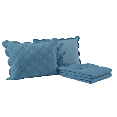 Azure Quilt & Sham Set