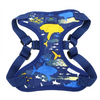 Island Sharks Design Wrap and Snap Choke Free Harness w/ Mesh Lining