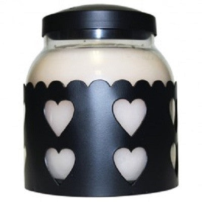 Black Heart Candle Sleeve