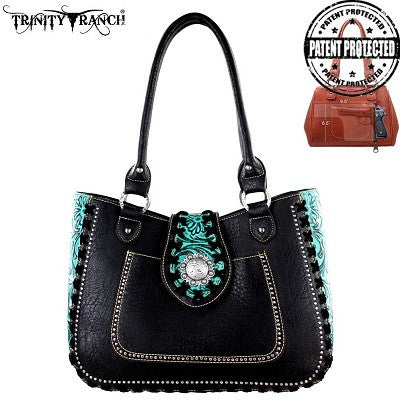 Trinity Ranch Concealed Handgun Collection Tote Bag ~ Dual Carry ~ Black