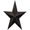Black Metal Twelve Inch Barn Star