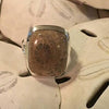 Cantley's Treasures Coralized Fossil Ring set in Sterling Silver