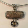 Cantley's Treasures Coralized Fossil Pendant Set In Sterling Silver