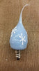 Silicone Snowflake Shimmer Bulbs ~ Small Base