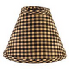Six Inch Black Check Lamp Shade