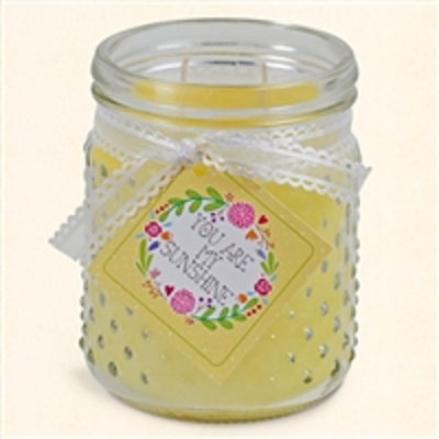 Vintage Limited Edition Hobnail 18 Oz Lemon Cookie Scented Jar Candle