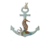 Seahorse on Anchor Ornament