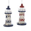 Lighthouse With Fishnet & Starfish Ornaments