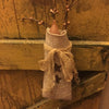 Rusty Star Burlap Bag Taper Light