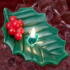 Holly Leaf Floating Candle