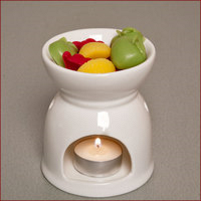 Ivory Tealight Wax Melter
