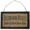 Bathroom Rules Sign
