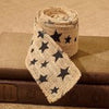 Black Star Burlap Ribbon
