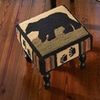 Black Bear Hooked Stool