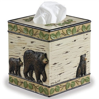Black Bear Tissue Holder