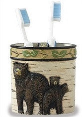 Black Bear Toothbrush Holder