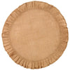 Ruffled Burlap Mat ~ 20 Inches Round