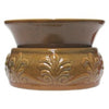 Mustard Fleur de Lis Ceramic Bowl Warmer