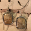 Cantley's Treasures Coralized Fossil Earrings Set In Sterling Silver