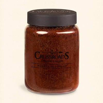 Crossroads Original Designs 26 Ounce Banana Nut Bread Scented Jar Candle