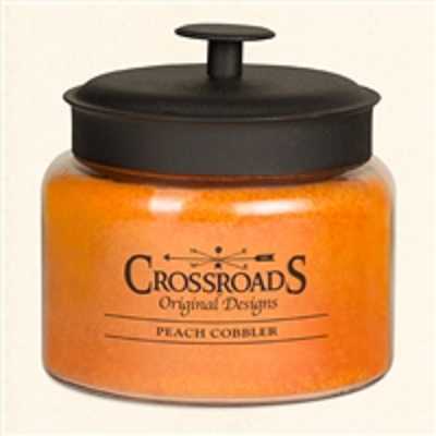 Crossroads 48 Ounce Peach Cobbler Scented Jar Candle