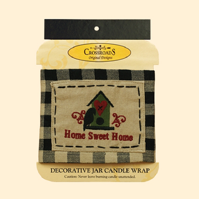 Home Sweet Home Jar Candle Wrap
