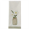 Daisy Mason Jar Dish Towel