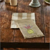 St Maartens Jacquard Check Dish Towel (Flax)