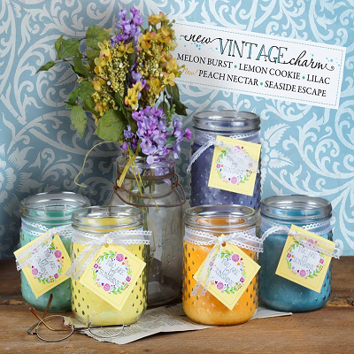 Vintage Limited Edition Hobnail 18 Oz Scented Jar Candle