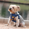 Island Sharks Design Wrap and Snap Choke Free Harness w/ Mesh Lining