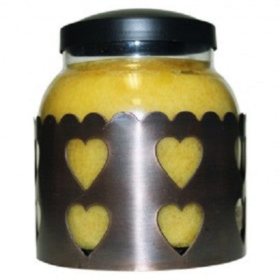 Copper Heart Candle Sleeve