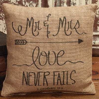 Love Never Fails Pillow
