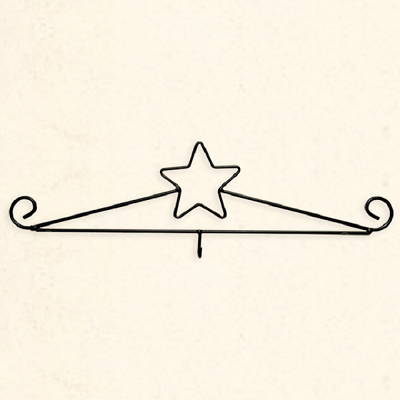 Black Wrought Iron Star Calendar Holder