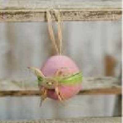Pink Bunny Ornament