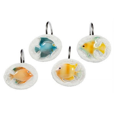 Creative Bath Rainbow Fish Shower Curtain Hooks