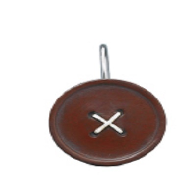 Red Button Shower Curtain Hooks
