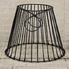 Round Black Metal Lamp Shade