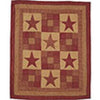 Rustic Star Throw