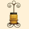 Rusted Scroll Wall Mounted Candle Holder