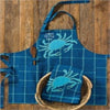 Salt Water Crab Applique Dishtowel
