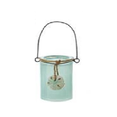 Small Glass Mason Jar With Sand Dollar Ornament