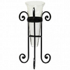Black Small Glass Vase & Stand