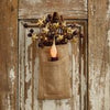 Small Pocket Burlap Bag LED Taper Light