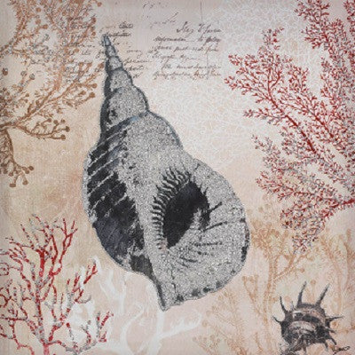 Spiral Conch Shell Canvas Wall Art