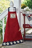 Star Spangled Cotton Applique Apron