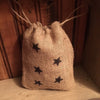 Scented Black Star Burlap Sack