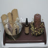 Primitive Distressed Toilet Tank Cover ~ Burgundy