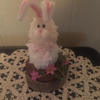 Thumper Bunny Battery Operated Candle On A Log