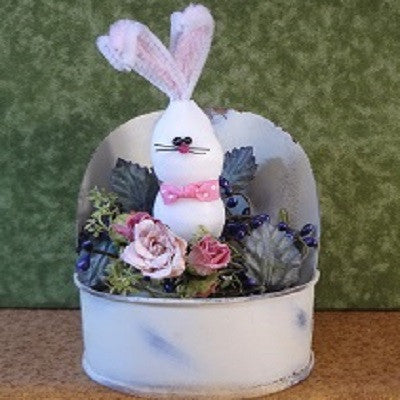 White Bunny Grain Scoop Night Light